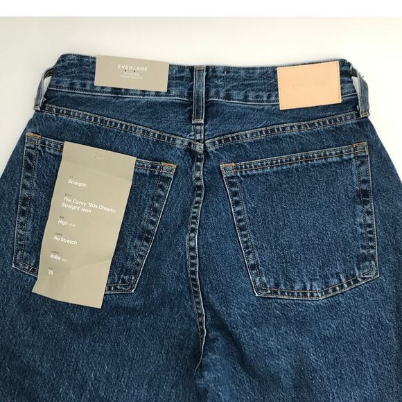 Everlane The Curvy 90s Cheeky Straight Jean 28 Button Fly Ankle - Picture 7 of 8